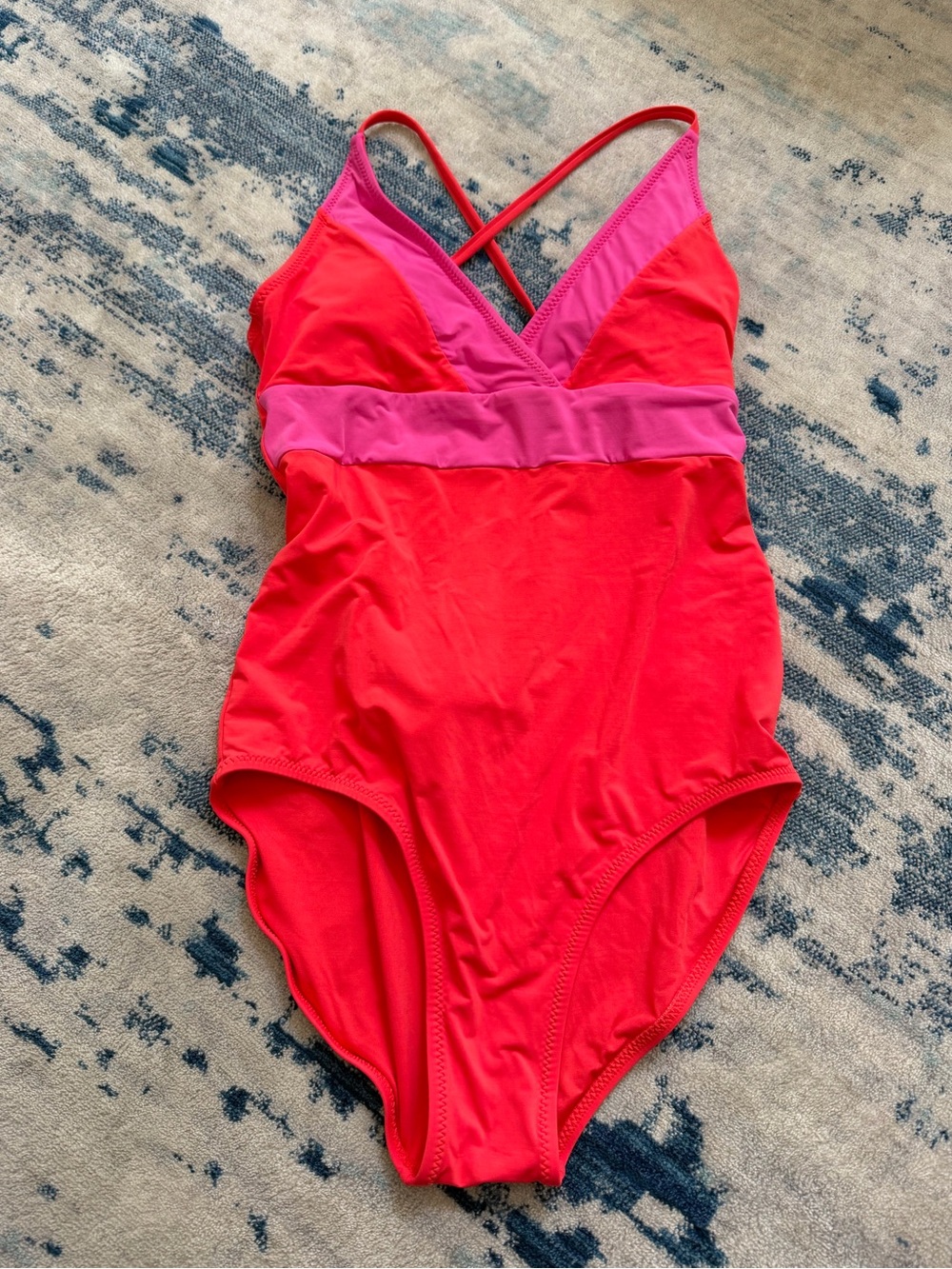 Vineyard Vines Colorblock Onepiece Swimsuit XS